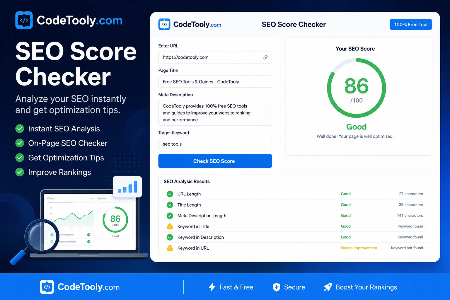 seo score checker tool codetooly